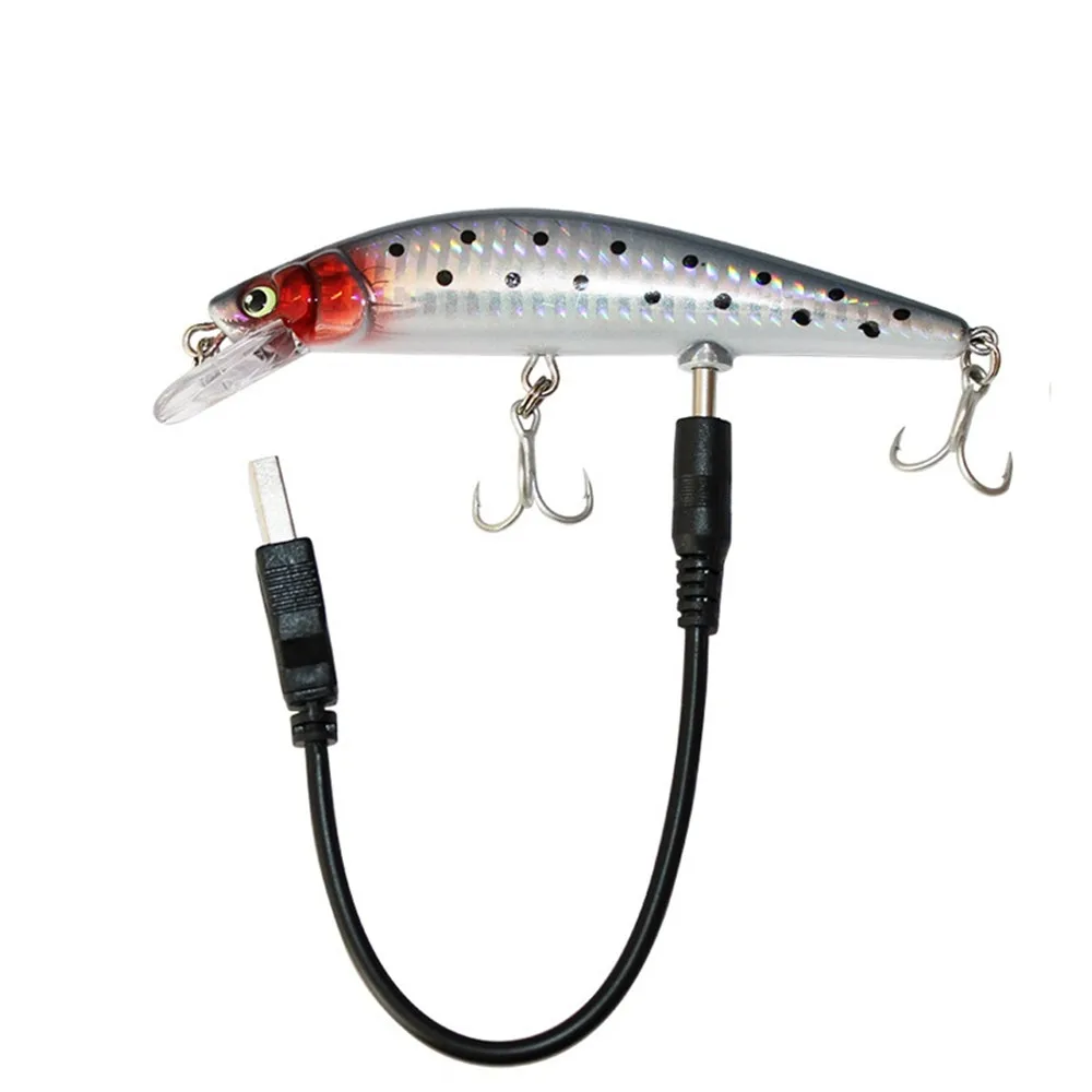 Elektrischer Bionic Angelköder 12cm USB Wiederaufladbar LED Licht Lebensechter Köder - Bild 7 von 7