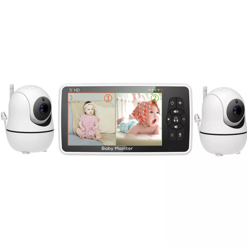 MBOSS 5-Inch 720P Video Monitor - Secure & Convenient Baby Monitoring | BabyNest UK product image 1