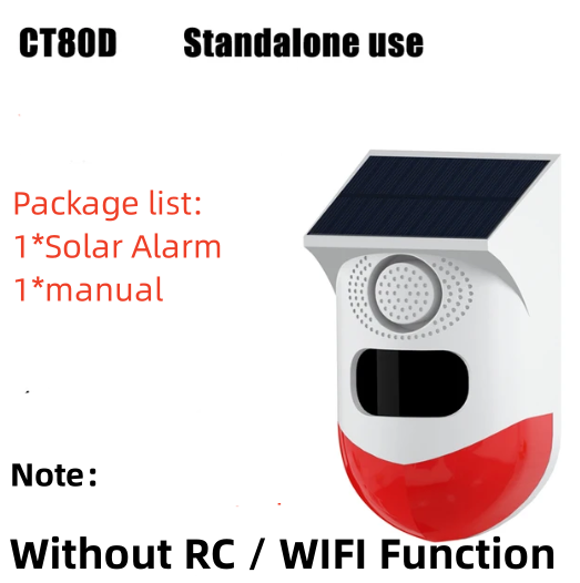 Tuya WiFi Solar Alarm - Versatile Wireless Security Solution - Picture 9 of 9