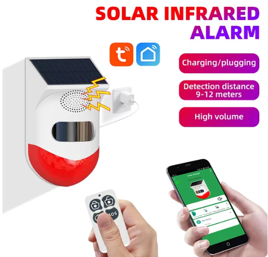 Tuya WiFi Solar Alarm - Versatile Wireless Security Solution - Picture 8 of 9
