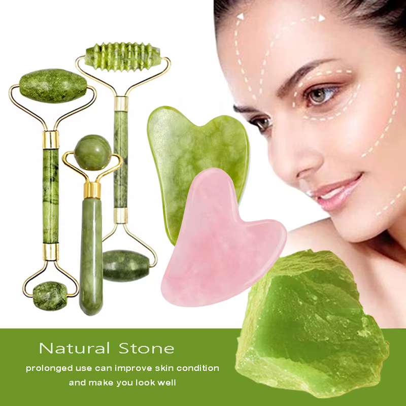 AYHle Jade Gua Sha Massage Tool Set for Facial Skincare & Relaxation | GlowTherapy UK product image 1