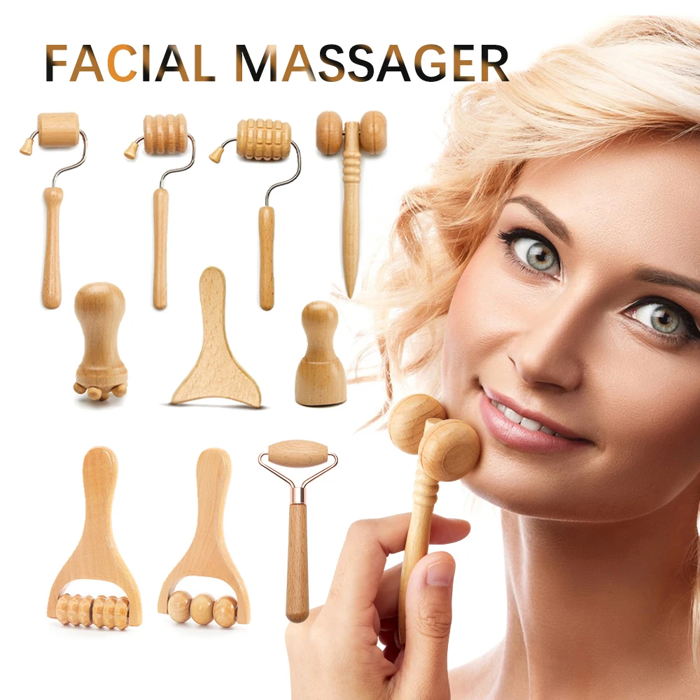 MERALL 7pcs Face Massager Set for Anti-Wrinkle & Facial Lifting Therapy | GlowTherapy UK product image 1