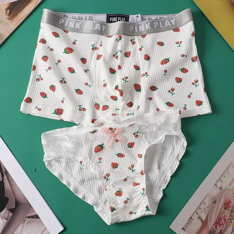Set boxer e slip in pizzo Balonimo coppie cotone per intimo accogliente - Foto 10 di 12