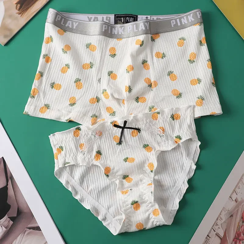 Set boxer e slip in pizzo Balonimo coppie cotone per intimo accogliente - Foto 12 di 12