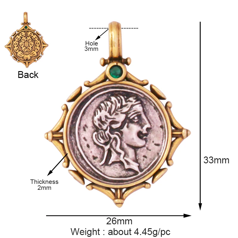 Gold Anhänger Sockel - Stoppt schwache Designs, Premium Schmuck DIY - Bild 20 von 32