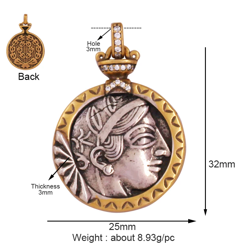 Gold Anhänger Sockel - Stoppt schwache Designs, Premium Schmuck DIY - Bild 16 von 32