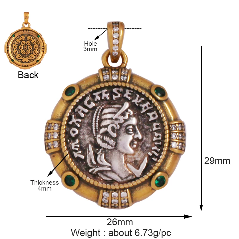 Gold Anhänger Sockel - Stoppt schwache Designs, Premium Schmuck DIY - Bild 7 von 32