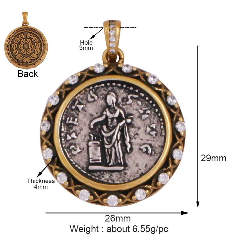 Gold Anhänger Sockel - Stoppt schwache Designs, Premium Schmuck DIY - Bild 17 von 32