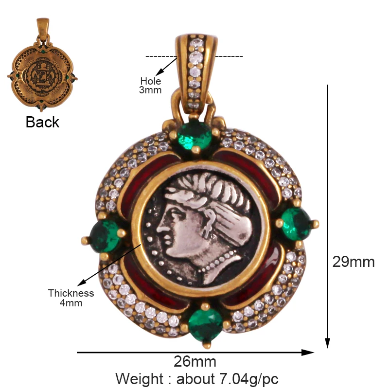 Gold Anhänger Sockel - Stoppt schwache Designs, Premium Schmuck DIY - Bild 18 von 32
