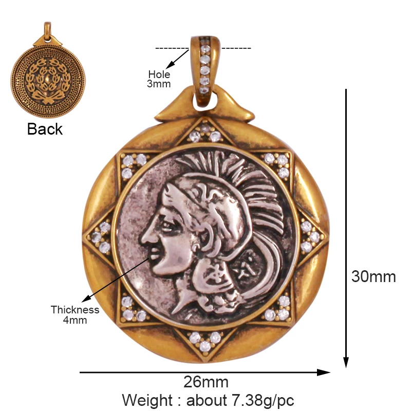 Gold Anhänger Sockel - Stoppt schwache Designs, Premium Schmuck DIY - Bild 27 von 32