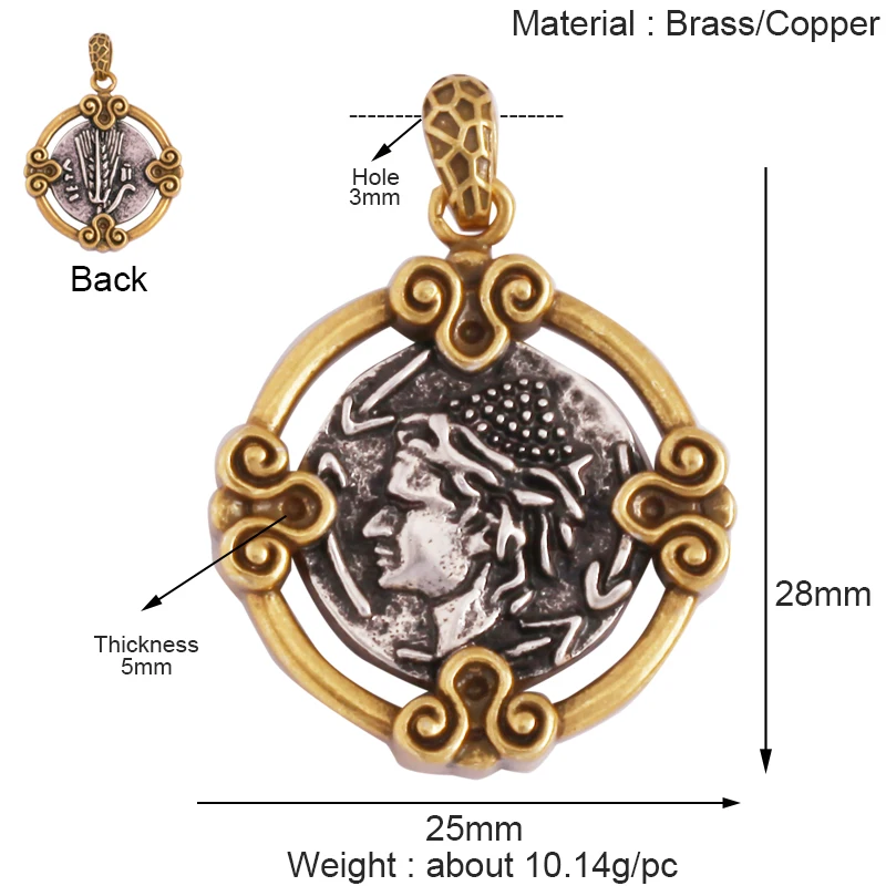 Gold Anhänger Sockel - Stoppt schwache Designs, Premium Schmuck DIY - Bild 12 von 32