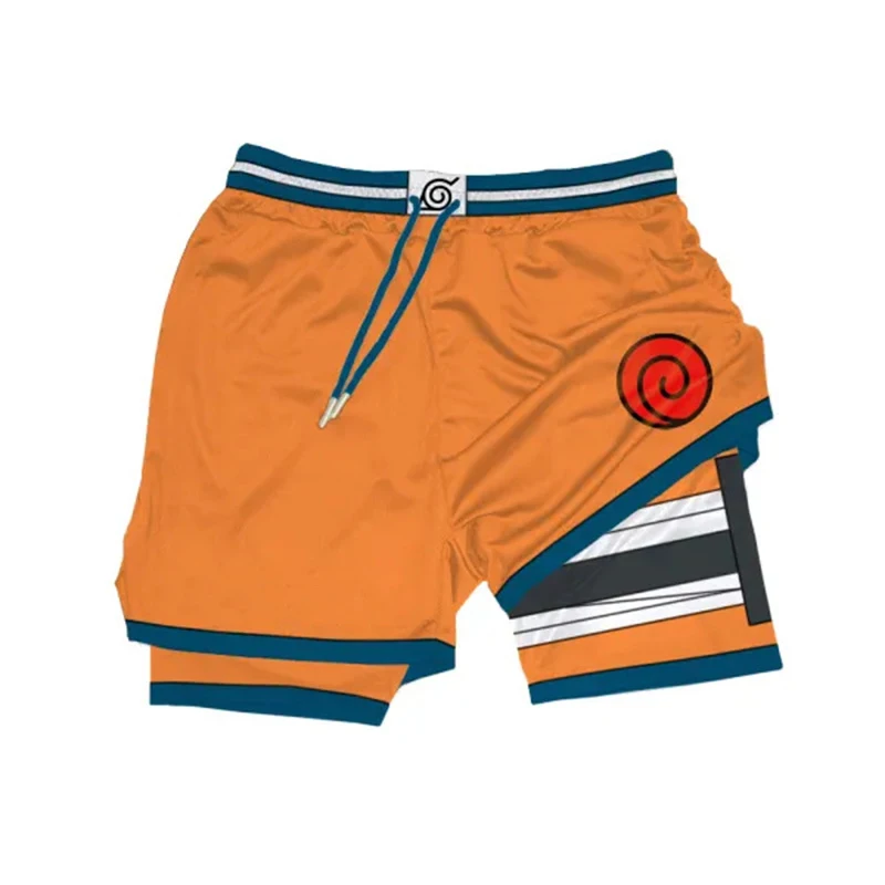 Bandai Naruto Anime Pantaloncini da Palestra per Fitness e Cosplay - Abbigliamento Sportivo Comodo - Foto 8 di 21