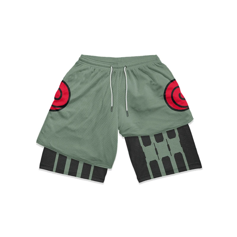 Bandai Naruto Anime Pantaloncini da Palestra per Fitness e Cosplay - Abbigliamento Sportivo Comodo - Foto 11 di 21