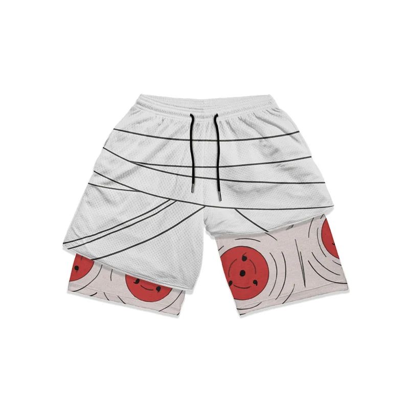 Bandai Naruto Anime Pantaloncini da Palestra per Fitness e Cosplay - Abbigliamento Sportivo Comodo - Foto 16 di 21