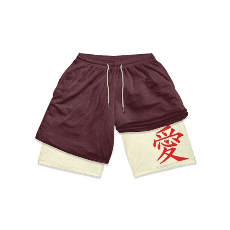 Bandai Naruto Anime Pantaloncini da Palestra per Fitness e Cosplay - Abbigliamento Sportivo Comodo - Foto 10 di 21