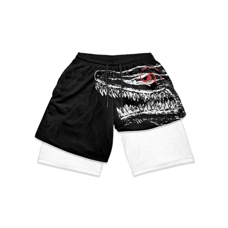 Bandai Naruto Anime Pantaloncini da Palestra per Fitness e Cosplay - Abbigliamento Sportivo Comodo - Foto 21 di 21