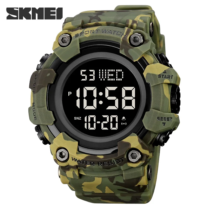 Countdown Uhr - Don’t Lose Time, Digital Chronograph & Alarm Camo Farbe - Bild 7 von 11