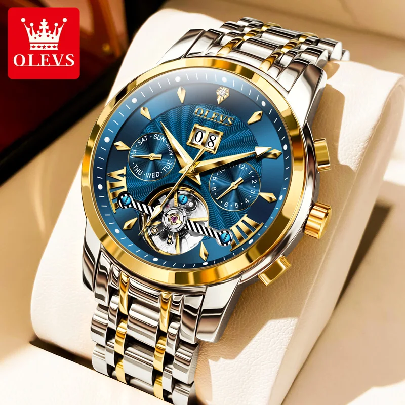 Luxury Automatic Watch - Waterproof & High Quality Men's Wristwatch - Picture 9 of 13