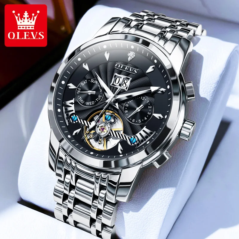Luxury Automatic Watch - Waterproof & High Quality Men's Wristwatch - Picture 10 of 13