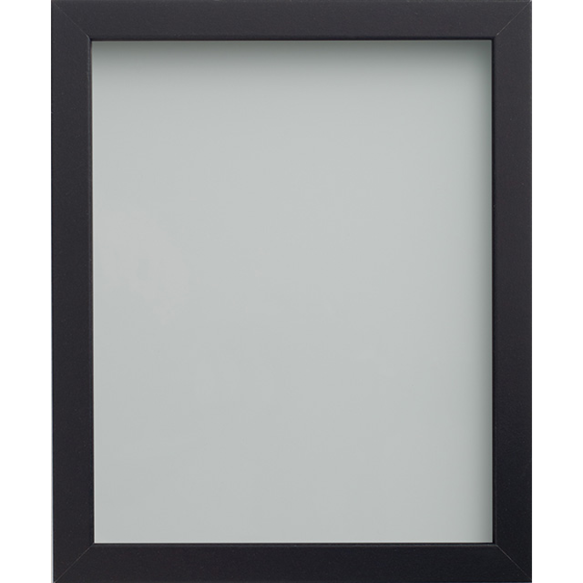 Foil Wrapped Mdf Picture Photo Frame Fitted With Perspex Plexiglass, Black Frame,  Size 10x10 Inch / 25.4x25.4cm