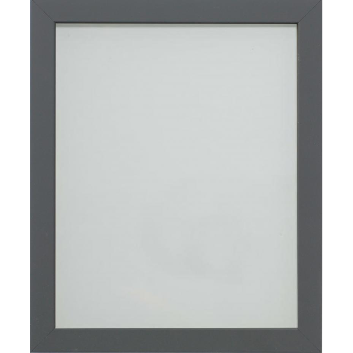 Foil Wrapped Mdf Picture Photo Frame Fitted With Perspex Plexiglass, Grey Frame,  Size 16x16 Inch / 40.6x40.6cm