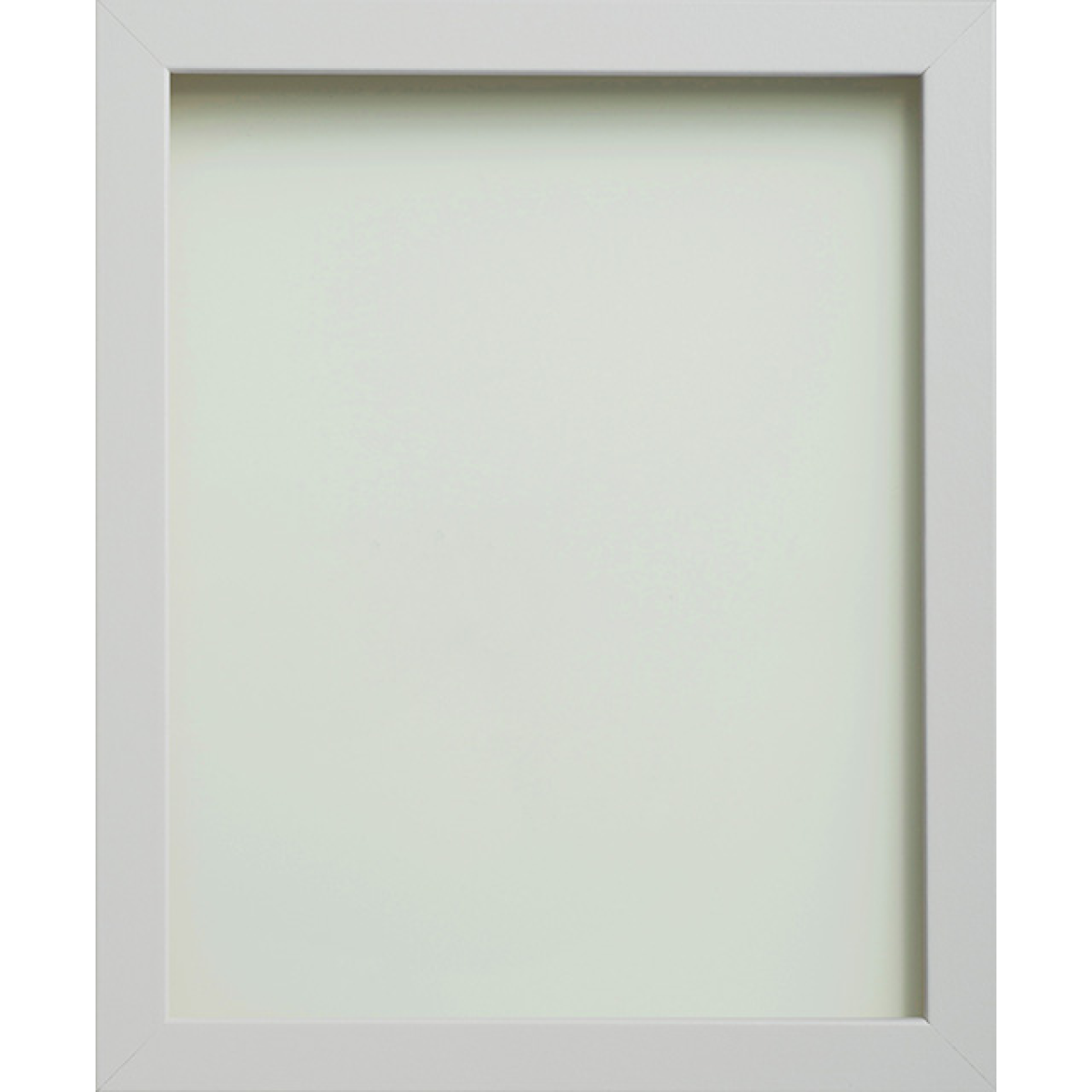 Foil Wrapped Mdf Picture Photo Frame Fitted With Perspex Plexiglass, White Frame,  Size 24x18 Inch/ 61x45.7cm