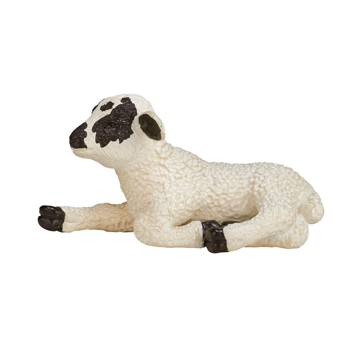 Black-Faced Lamb Lying Down  Farm Animal Figurine