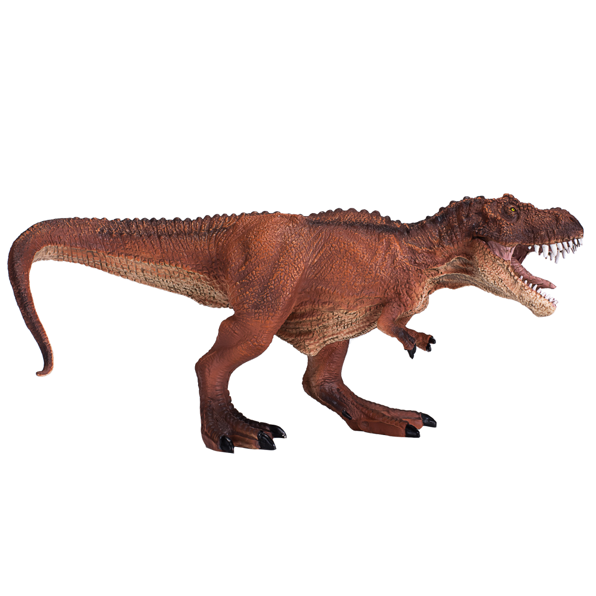 Red T-Rex Hunting Dinosaur Toy Realistic Prehistoric Figure