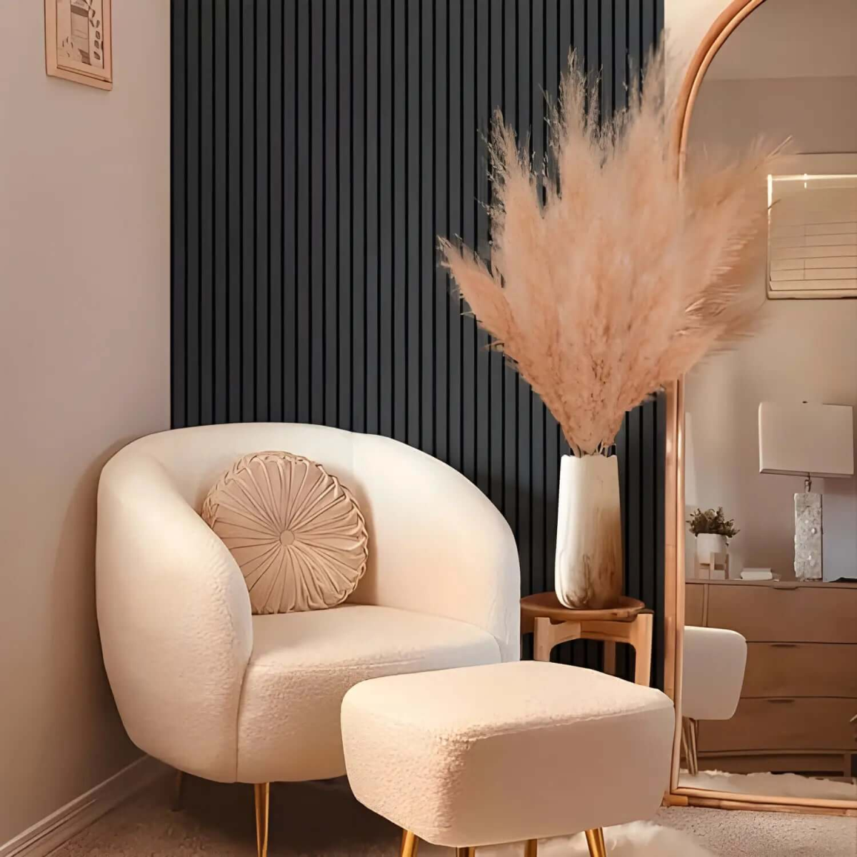 Natural & Coloured Acoustic Slatted Wall Panels