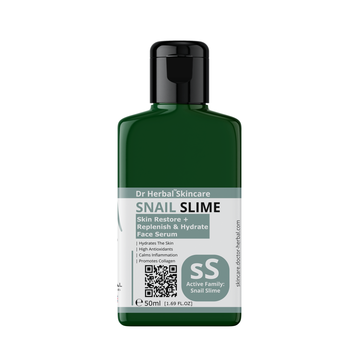 DR HERBAL Face Serum 50ml with Snail Slime, Rooibos & Allantoin