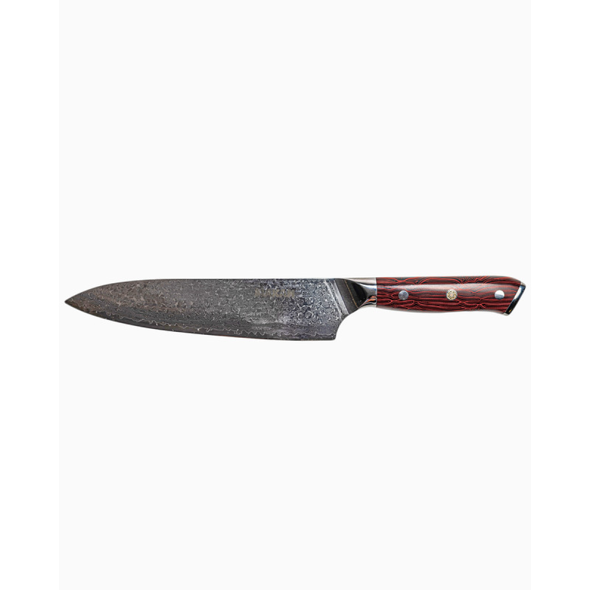 8.5" Red Ripple Chef Knife 