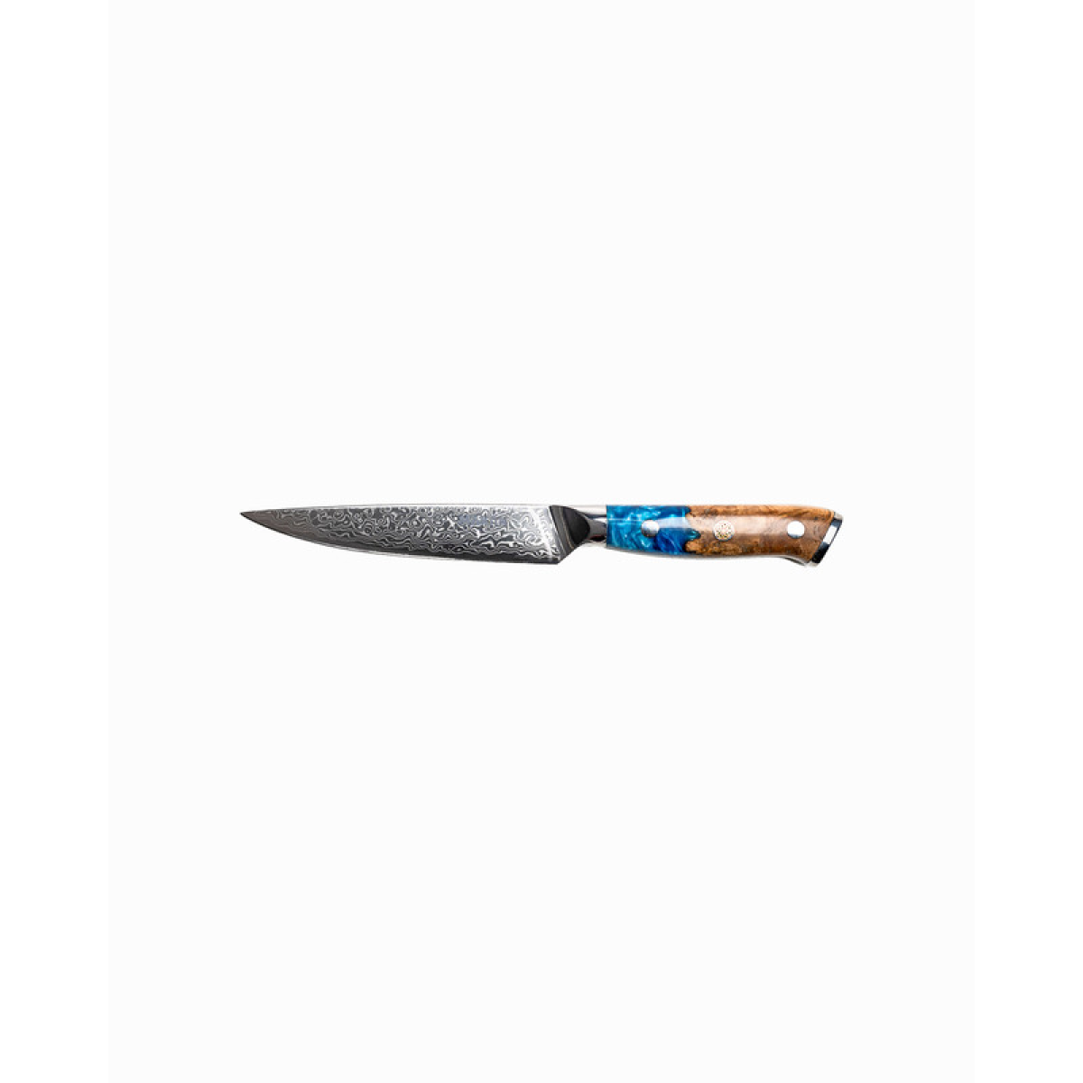 5" Blue Wood Utility Knife